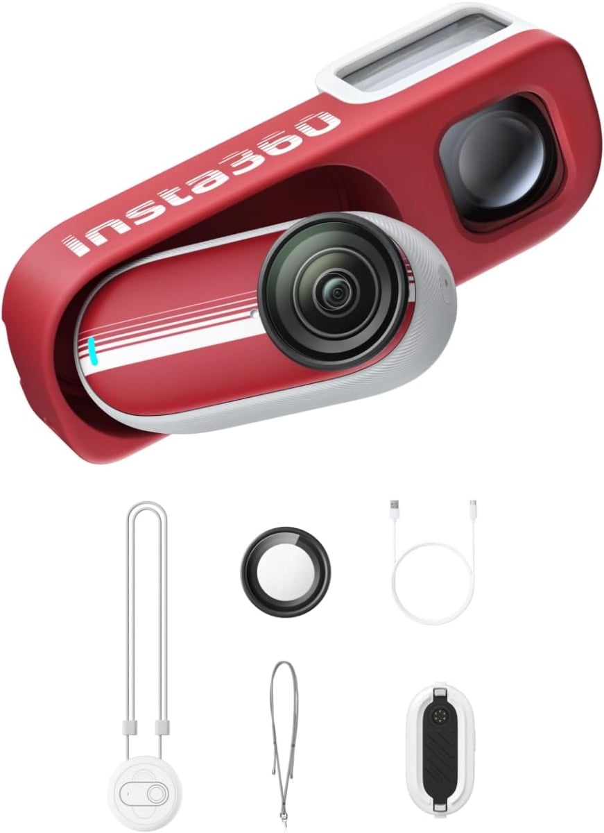 Insta360 Go 3S Retro Bundle Edición Especial 128 Gb Rojo