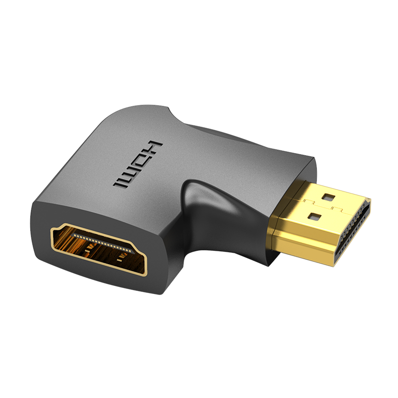 Adaptador HDMI macho a HDMI hembra en 90° Vention
