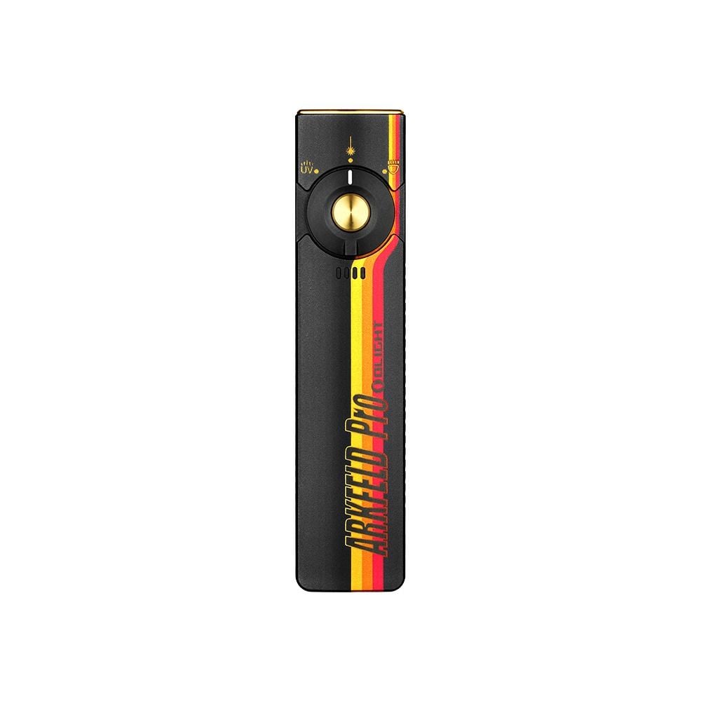 Linterna EDC plana Olight Arkfeld Pro con luz LED, UV y láser