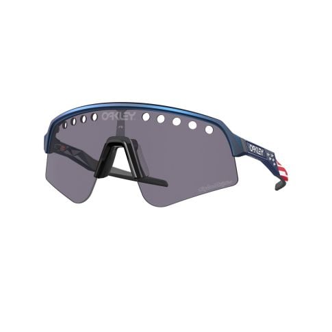 【中古】OAKLEY LineMinerXL ScottyJ SIG Oakley Sutro Lite Sweep Tld Navy Usa Flag Prizm Grey (39) 0OO9465