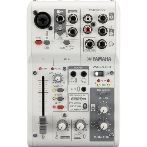 Mixer de 3 canales Yamaha AG03MK2 USB | Ebest
