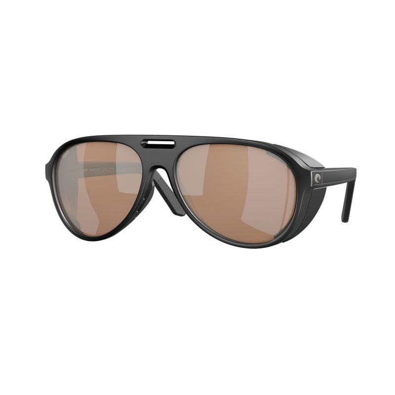 Lentes de sol Costa Del Mar Grand Catalina Matte Black Copper Silver Mirror 580G (59) 06S9117
