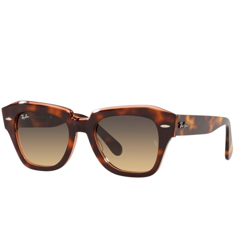 Lente de Sol Ray Ban 0RB2186 State Street Havana Transparentes