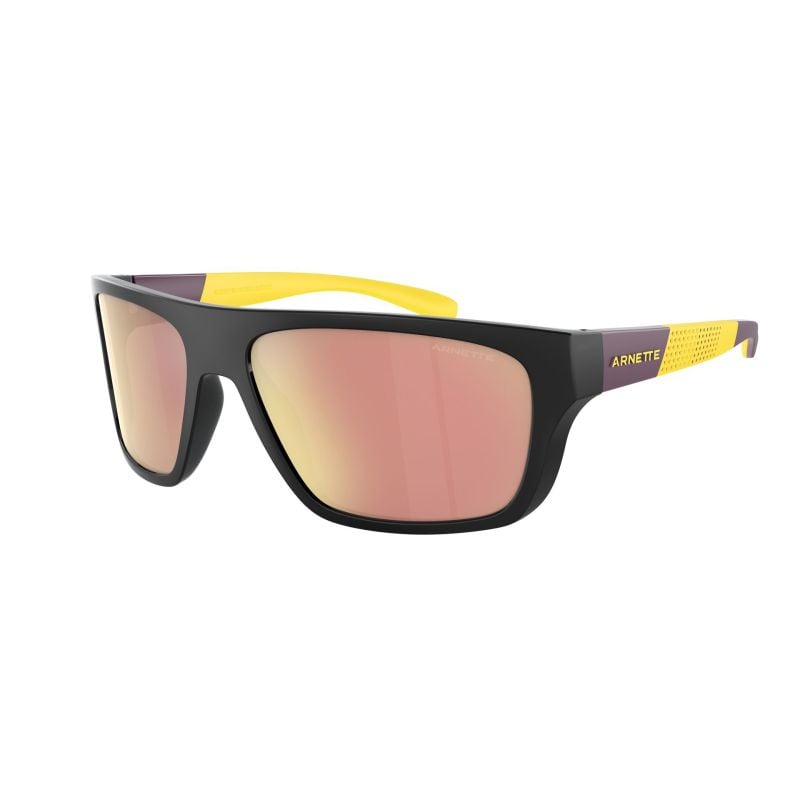 Arnette Hijiki Black Yellow/Violet Violet Mirror Rose Gold - 63