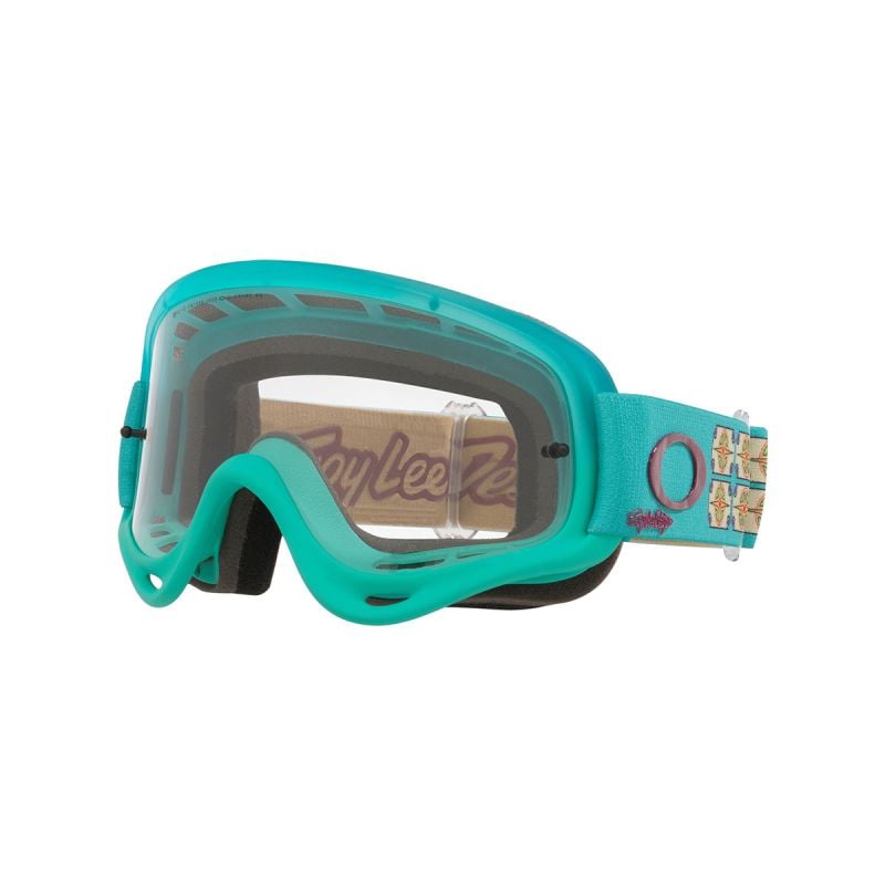 Antiparra Oakley O-Frame Mx Troy Lee Desings Matte Mint Clear (00) 0OO7029