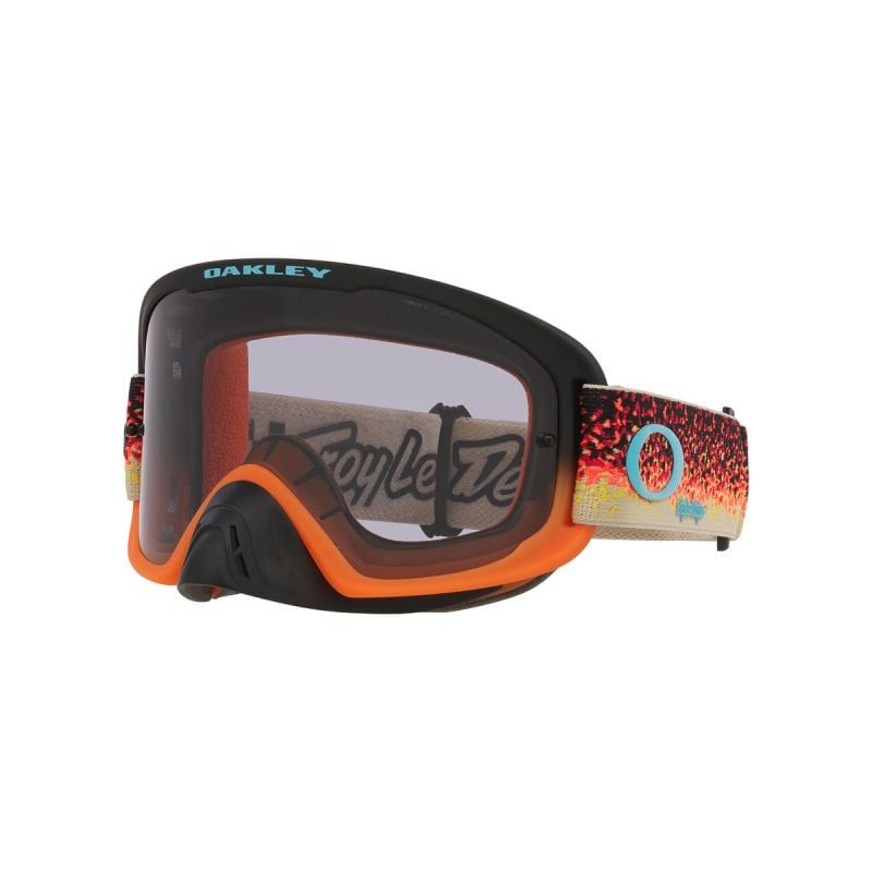 Antiparra Oakley O Frame 2.0 Pro Mx Troy Lee Desings Black/Orange Light Grey (00) 0OO7115
