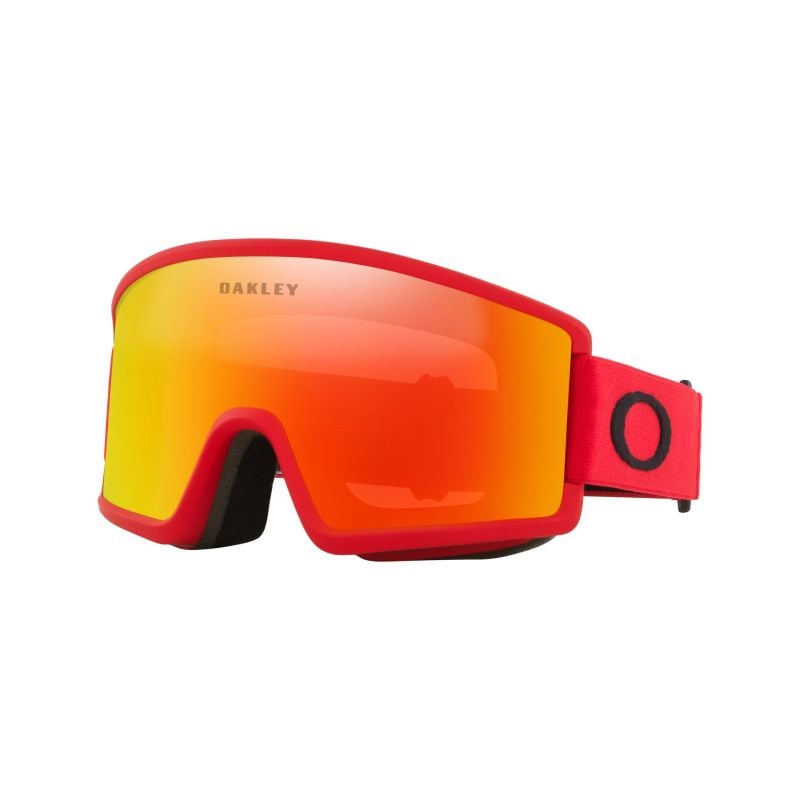 Antiparra de Nieve Oakley Target Line M FIRE IRIDIUM Con Correa Roja