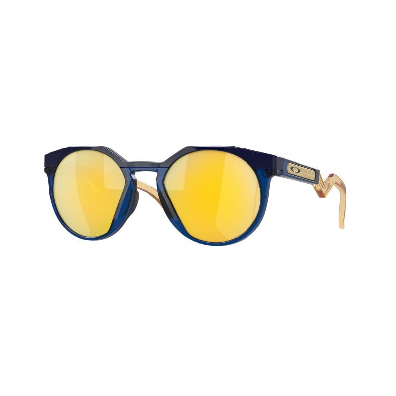 Oakley Hstn Trans Blue/Light Curry Prizm 24K Polarized (52) 0OO9242