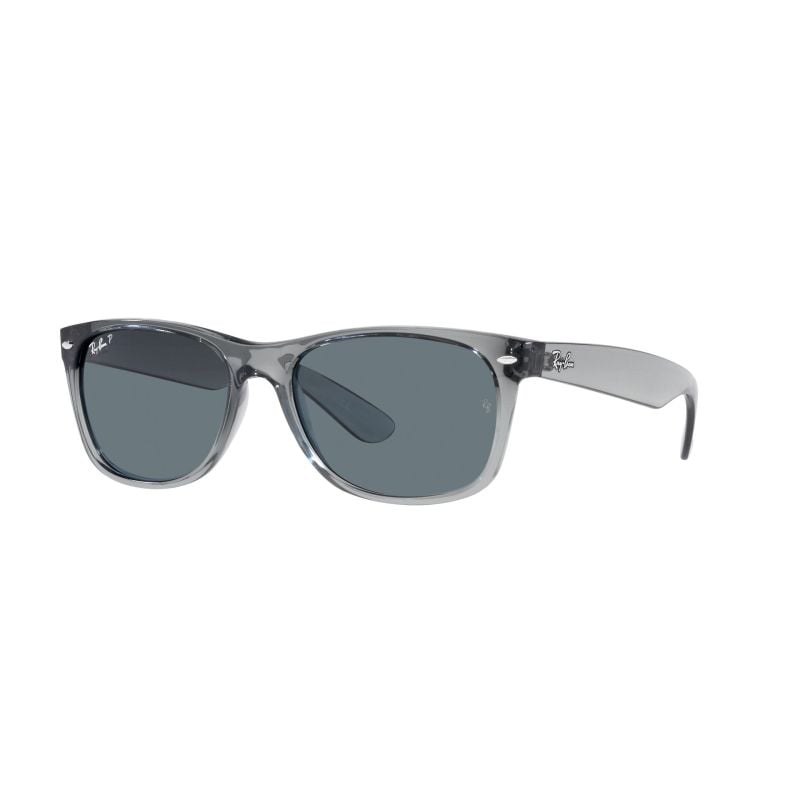 Ray Ban New wayfarer Transparent grey dark blue polar