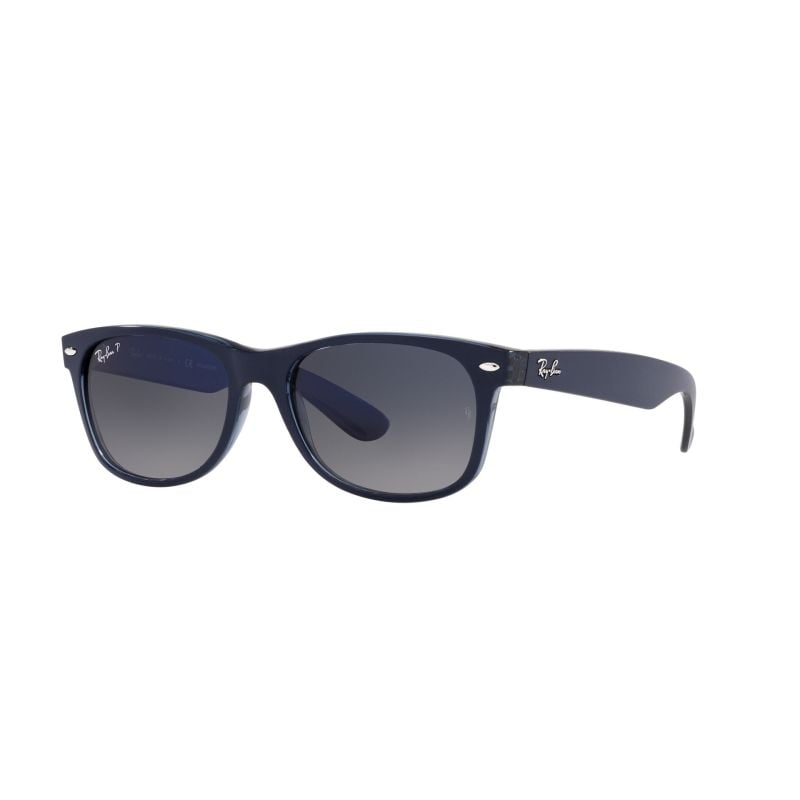 Ray Ban New wayfarer Matte blue on transparent blue blue gradient