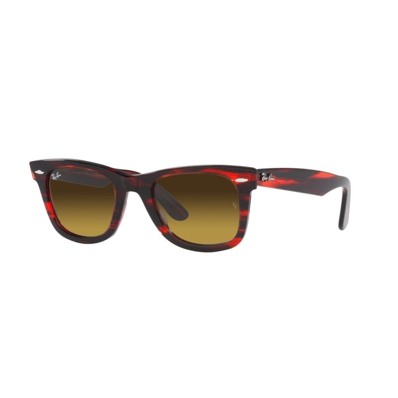 Lente de Sol Ray Ban Wayfarer Striped red brown gradient