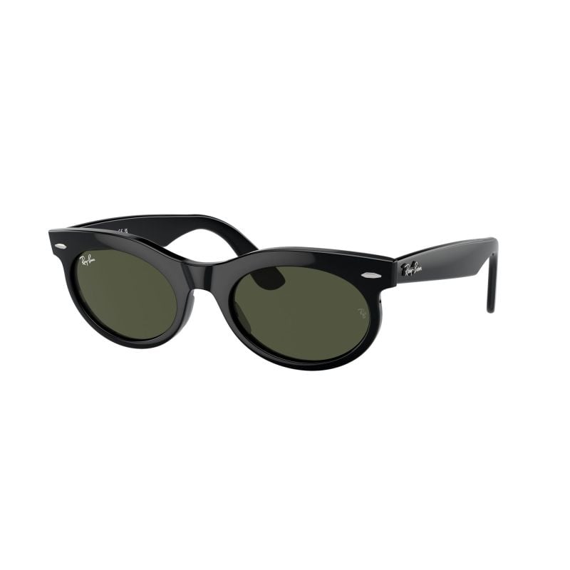 Ray-Ban Wayfarer Oval Black Green (53) 0RB2242
