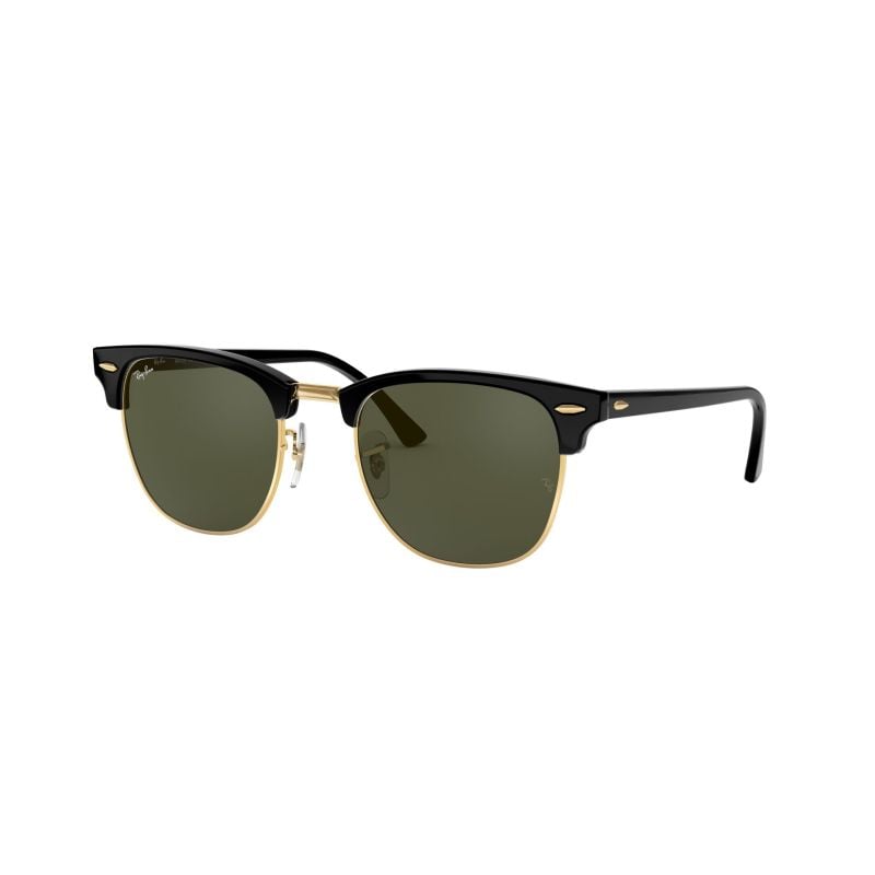 Ray Ban Clubmaster 0RB3016 Black  Brillante G-15 Green