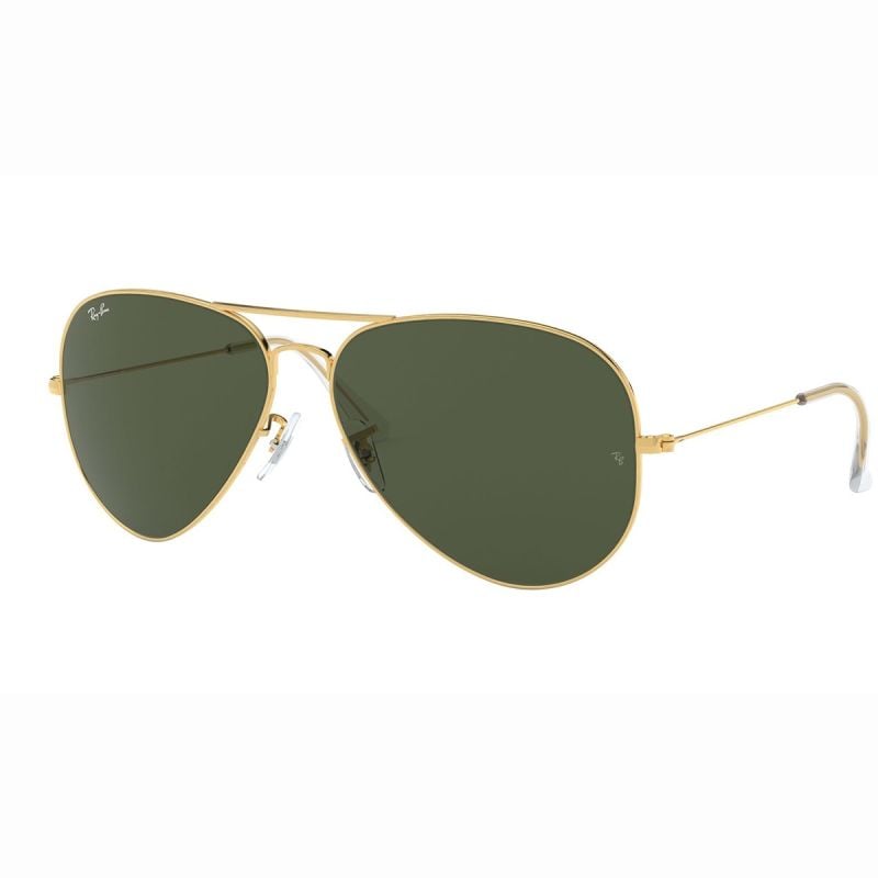 Ray Ban Aviador Clásico Dorado con Lente Verde G-15