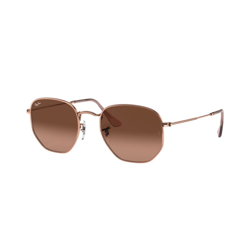 Ray-Ban Hexagonal Copper Pink Gradient Brown (51) 0RB3548N