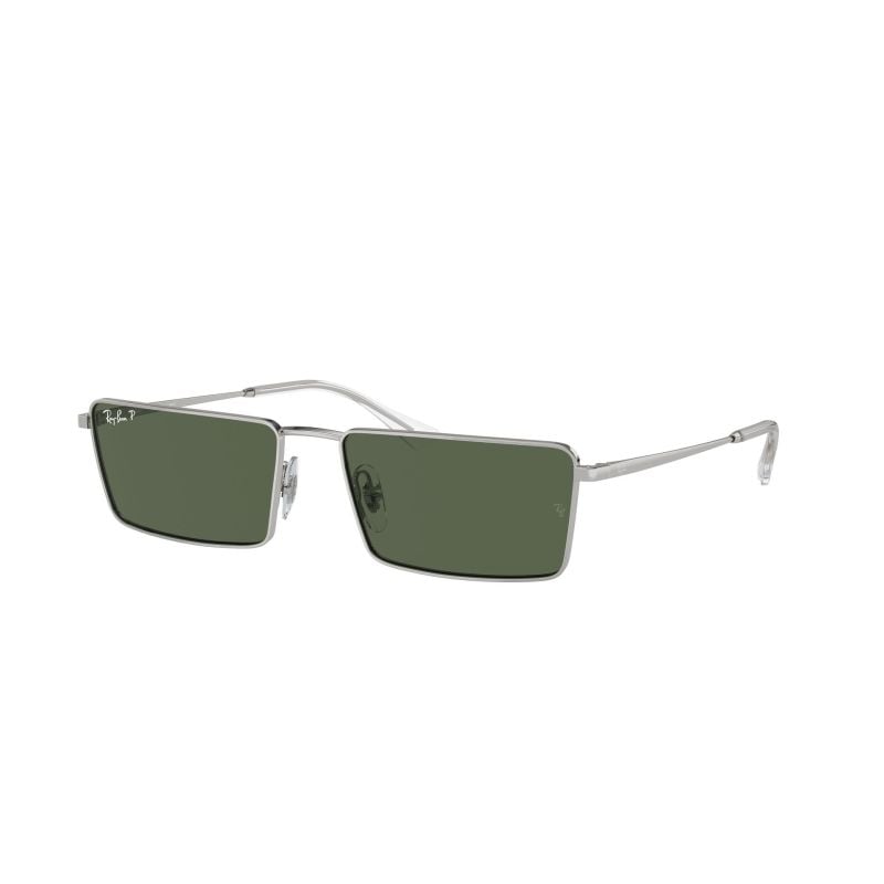 Ray-Ban Emy Silver Dark Green Polar (59) 0RB3741