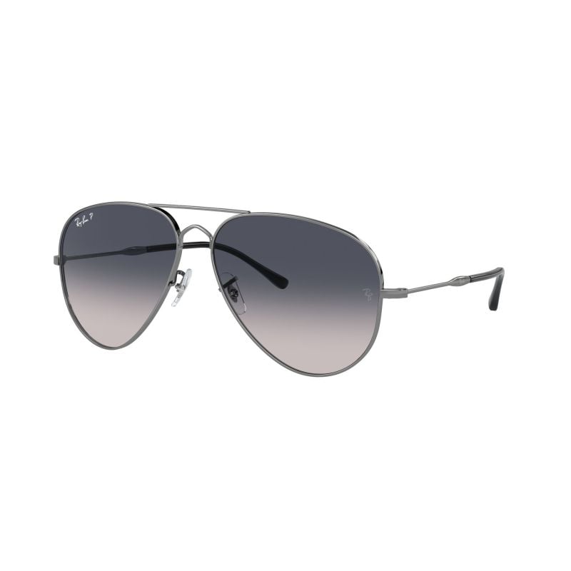 Ray-Ban Old Aviator Gunmetal Blue Gradient Polar (58) 0RB3825