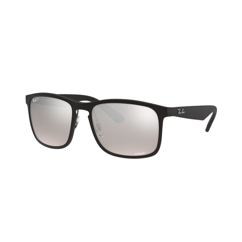 Ray-Ban  Matte Black Grey Mirror Silver (58) 0RB4264
