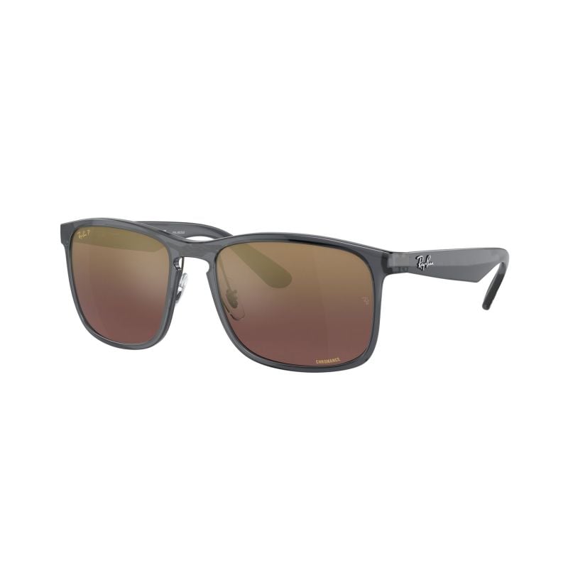 Ray-Ban Grey Purple Mirror Gold Polar (58) 0RB4264