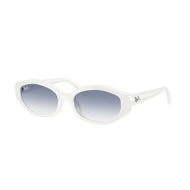 Ray-Ban White Clear Gradient Light Blue (56) 0RB4473D