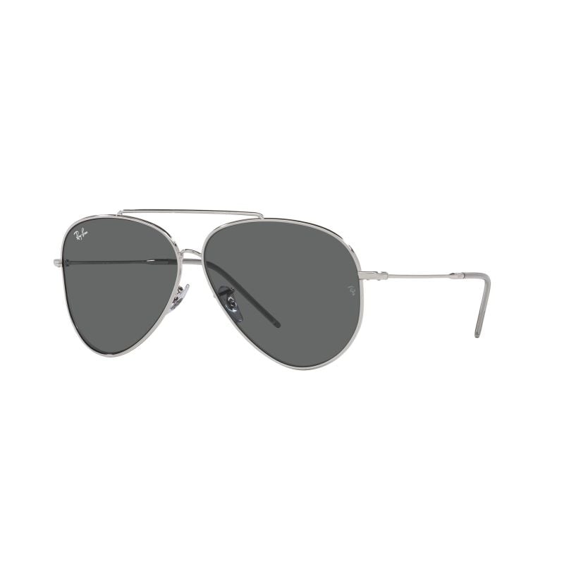 Ray-Ban Aviator Reverse Plateado con lente Gris Oscuro