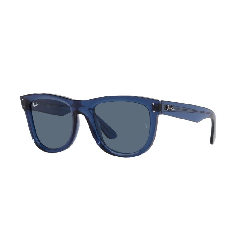 Ray-Ban Wayfarer Reverse Azul Marino Transparente Pulido Lente Azul