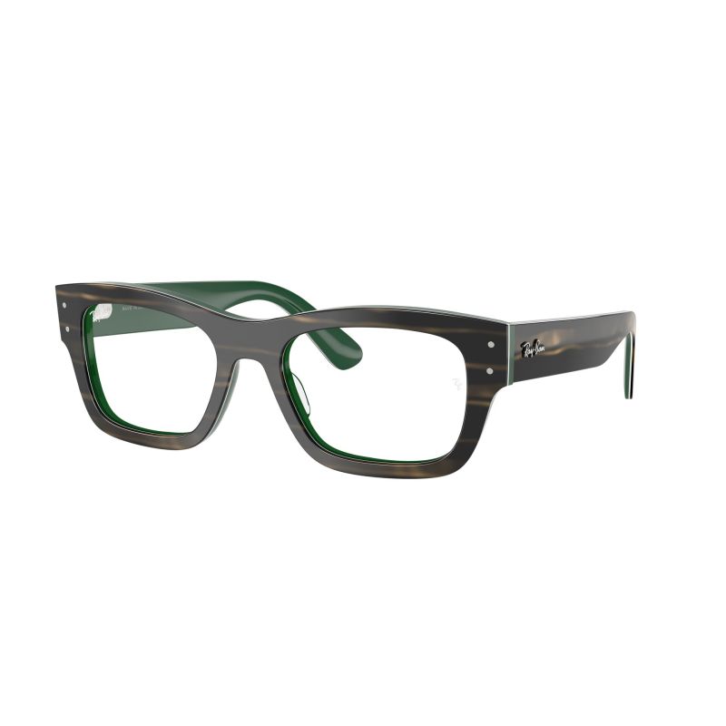 Lentes Opticos Ray-Ban  Striped Green On Green (55) 0RX7683V
