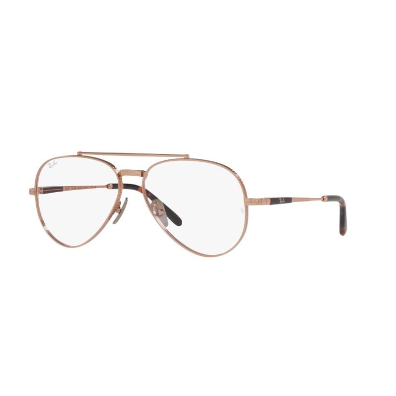 Lente Optico Ray Ban Aviator titanium Rose gold