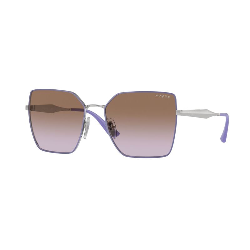 Vogue Eyewear Top Wisteria/Silver Silver Violet Gradient Brown - 56