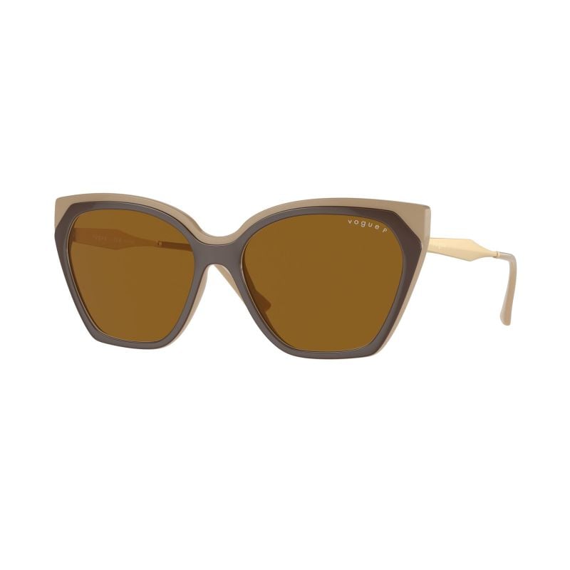 Vogue Eyewear Top Brown/Full Nude Pale Gold Dark Brown Polar - 57