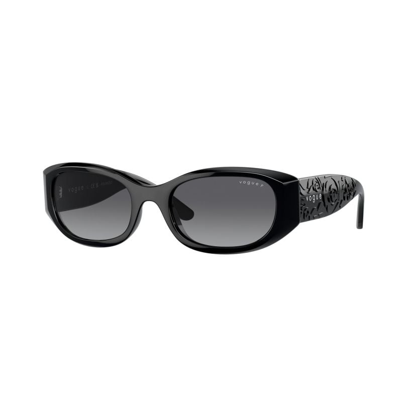 Vogue Eyewear Black Black Polar Grey Gradient Dark Grey - 52