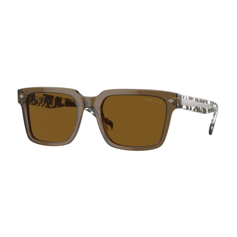 Vogue Eyewear Top Crystal/Grey Havana Dark Brown Polar (55) 0VO5573S