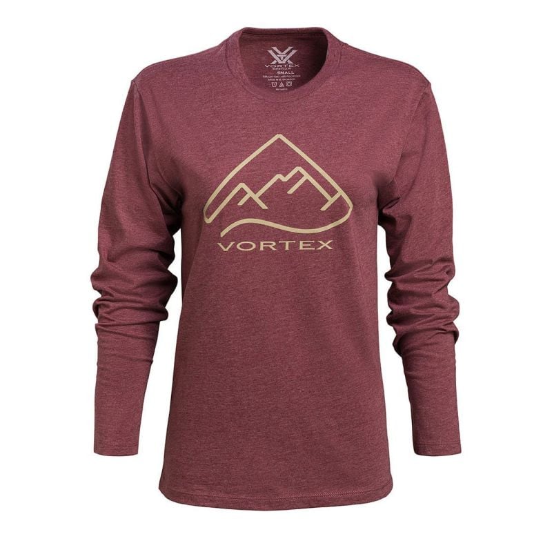 Polera Manga Larga de Mujer Vortex Alpine Burdeo
