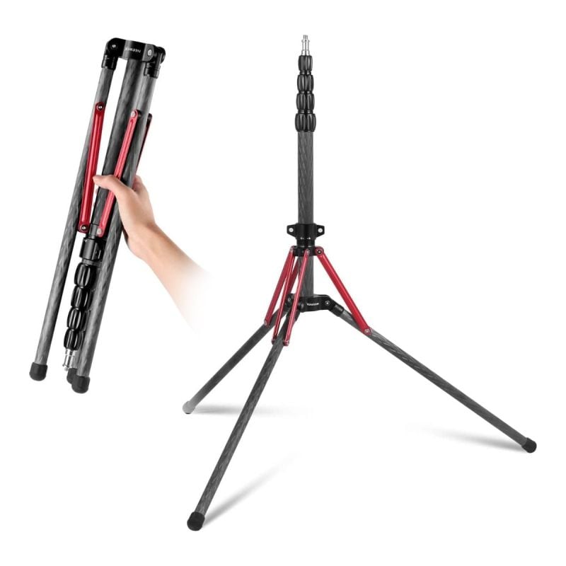 Soporte de luz de fibra de carbono Neewer st210r de 220 cm