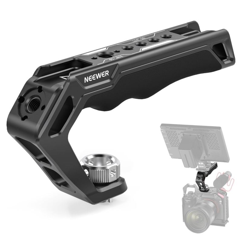 Manija superior para cámara Neewer CA007 con pasadores de ubicación ARRI de 3/8"