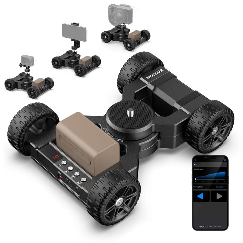 Dolly Motorizado Neewer con Control y Movimiento 360°