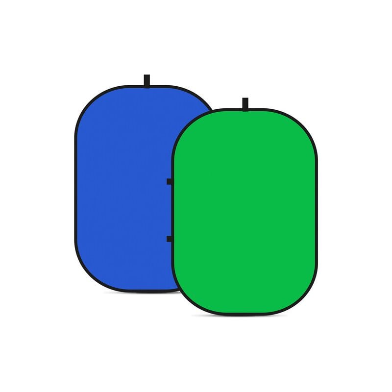 Fondo reversible plegable Neewer (1,5 x 2m azul/verde) + Soporte 
