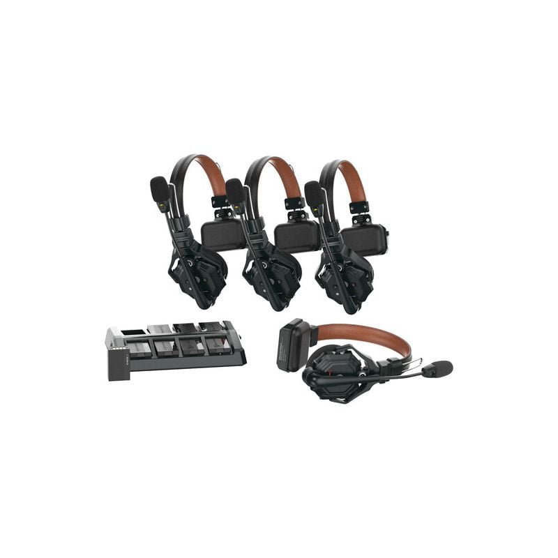 Sistema de Intercomunicación Inalámbrica Hollyland Solidcom C1 Pro-4S Full-Duplex ENC con 4 Auriculares
