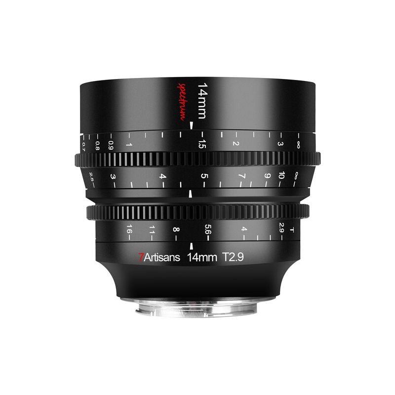 Lente de cine de focal fija Spectrum 14 mm T2.9 de 7artisans