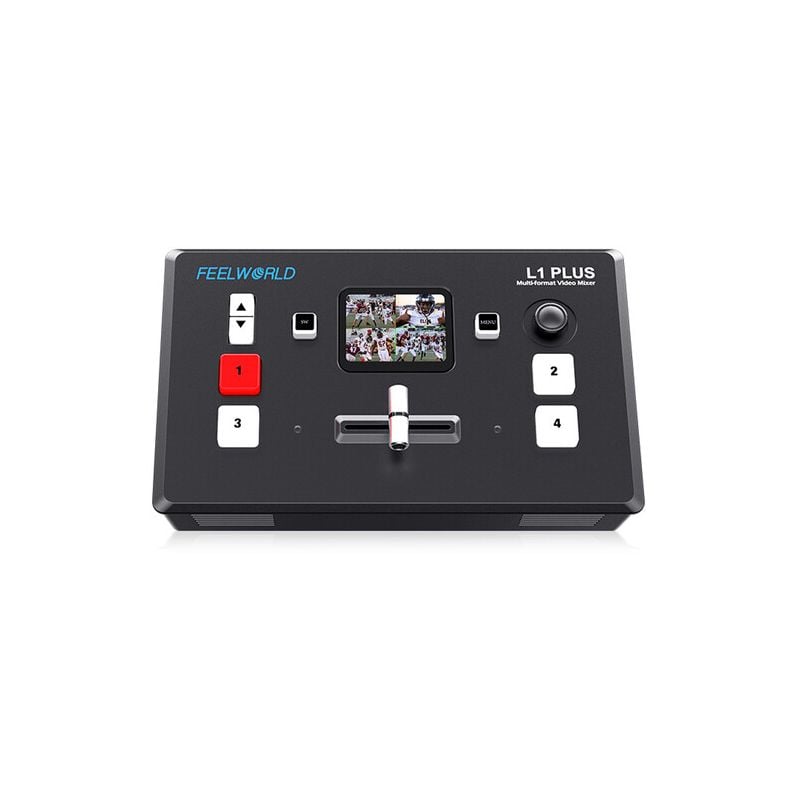 Conmutador de video multicámara FeelWorld LIVEPRO L1 con 4 entradas HDMI y transmisión USB