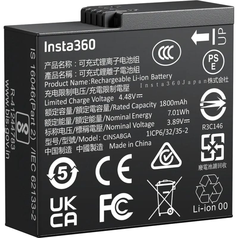 Batería recargable Insta360 para Ace Pro 2