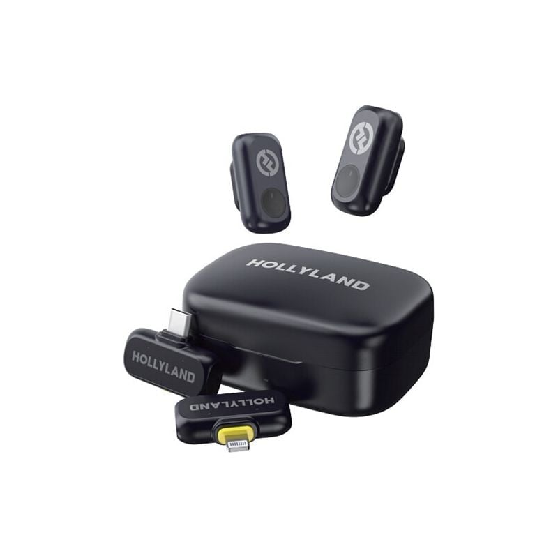 Micrófono Inalámbrico Hollyland LARK A1 Mini DUO Doble - USB-C y Lightning