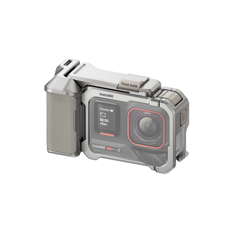 Empuñadura Xplorer para Insta360 Ace Pro 2/Insta 360 Ace Pro Plata