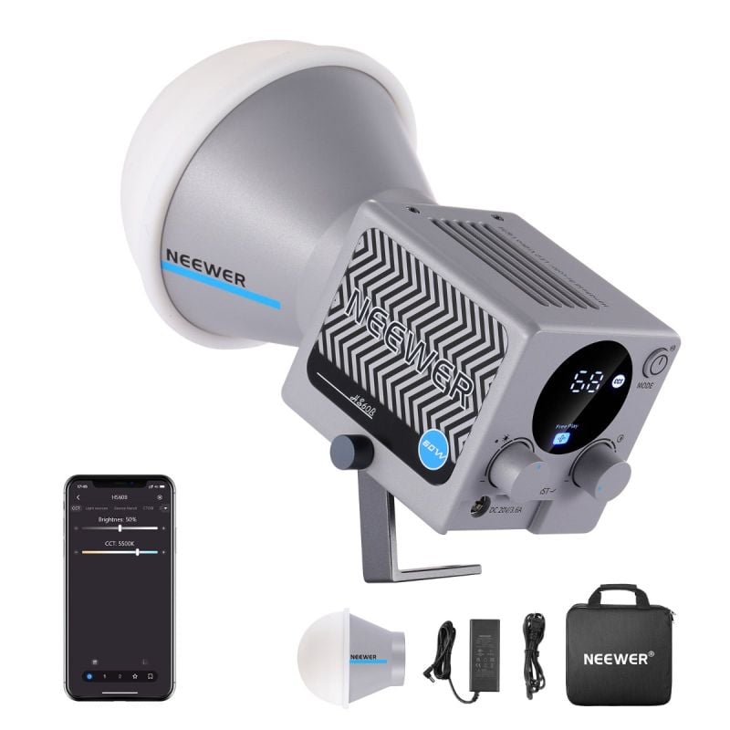 Mini luz LED para video COB bicolor  60W Neewer HS60B 