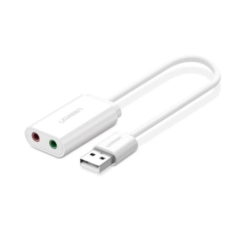 Tarjeta de sonido estéreo externa USB Ugreen