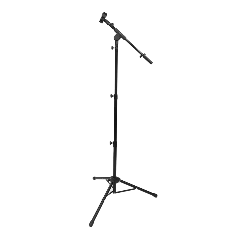 Soporte Profesional para Micrófono con Base de Piso y Soporte para Tablet/Smartphone
