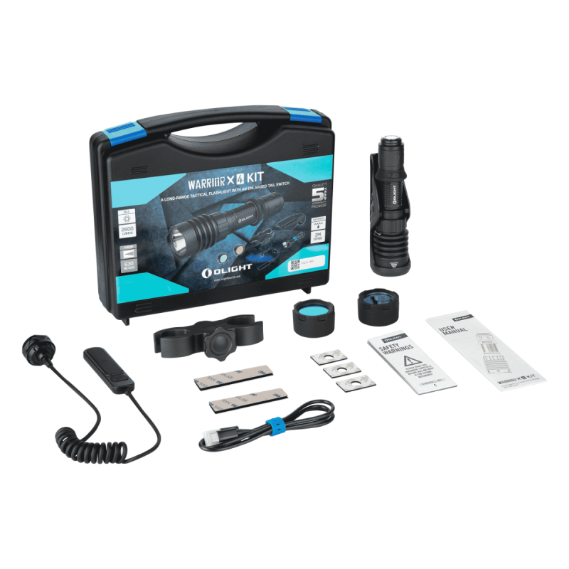 Kit Linterna Olight Warrior X 4 2600 lúmenes