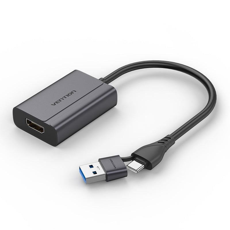 Adaptador Vention USB-C + USB-A a HDMI™ de 0,15 m