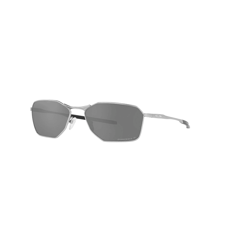 Lente de Sol Oakley Savitar  Marco Satin Chrome  Lente Prizm Black Polarized  Calibre 58 Polarized 