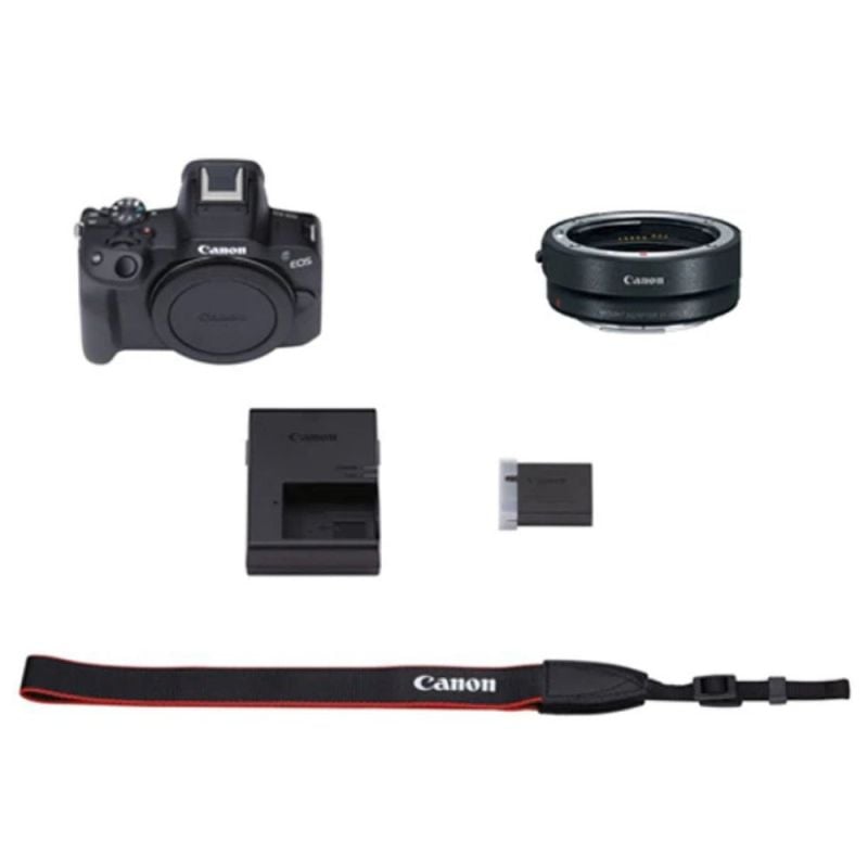 Canon EOS R50  Body + Adaptador EF-EOS R Starter Kit